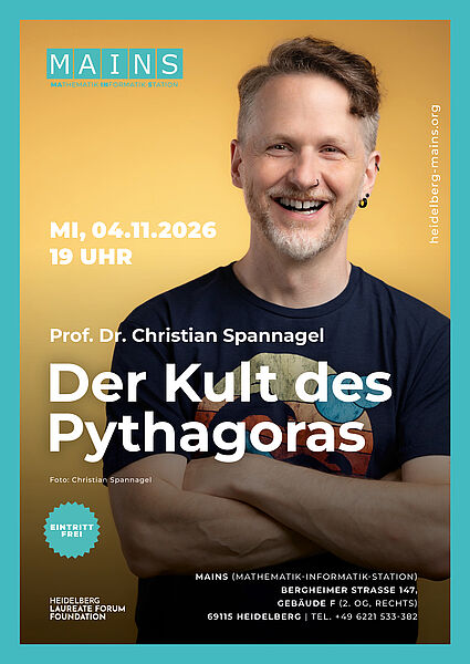 Veranstaltungsplakat Vortrag Der Kult des Pythagoras