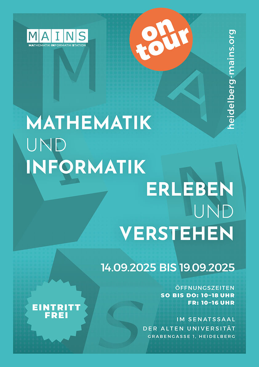 Ausstellungsplakat MAINS on tour