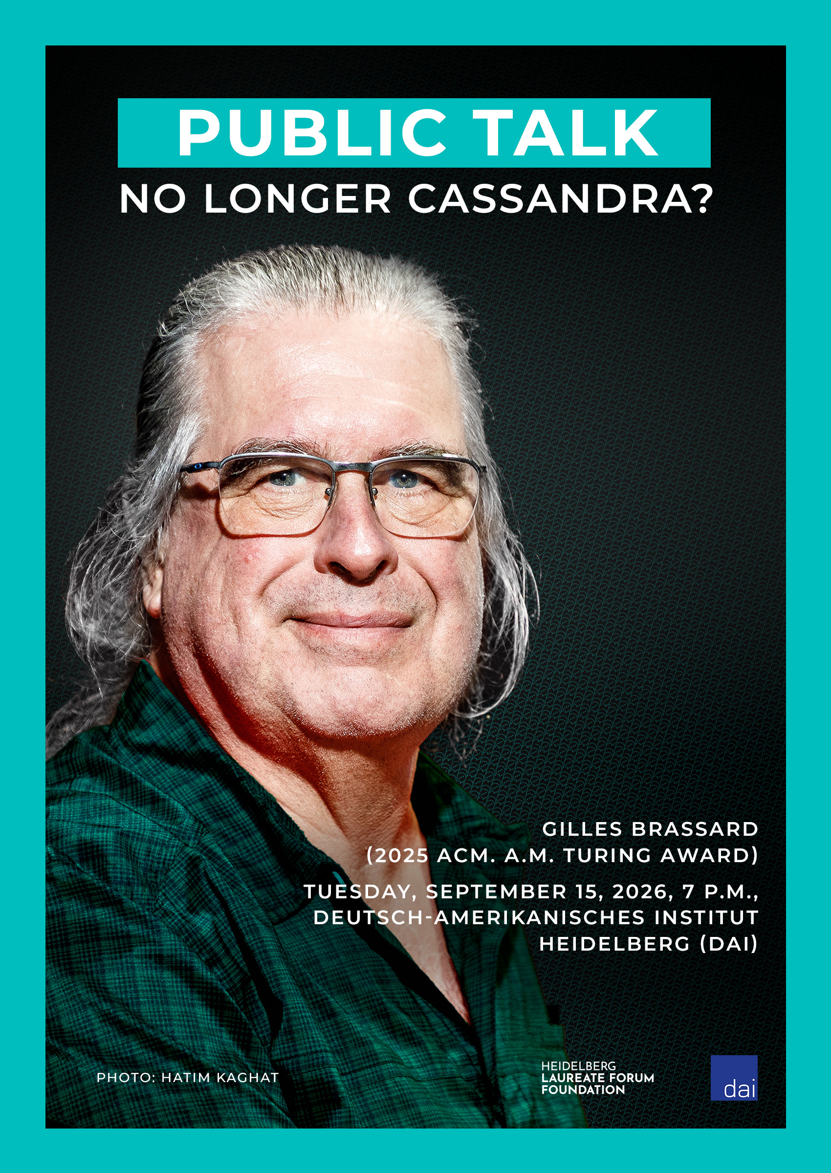 Poster public talk Gilles Brassard 